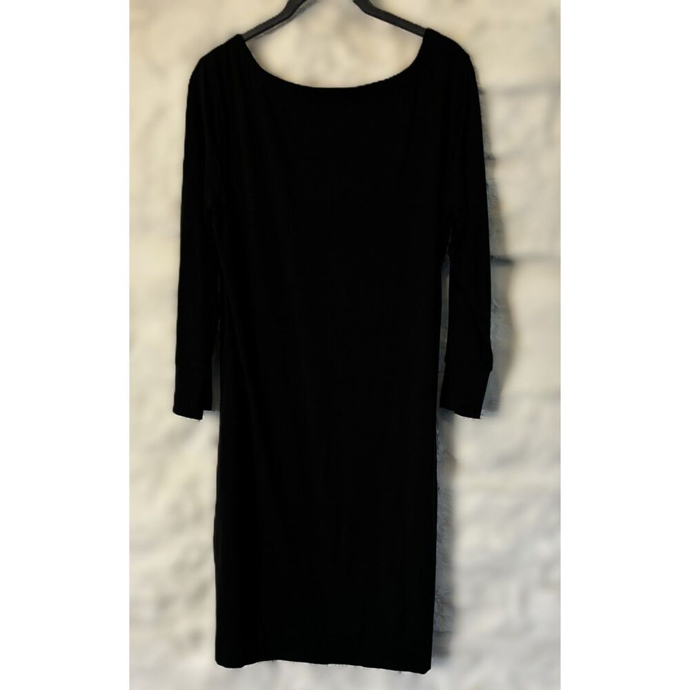 Lilly Pulitzer Sophie Black Knit Shift Dress Bodycon Preppy Coastal LBD Stretch - Picture 5 of 6